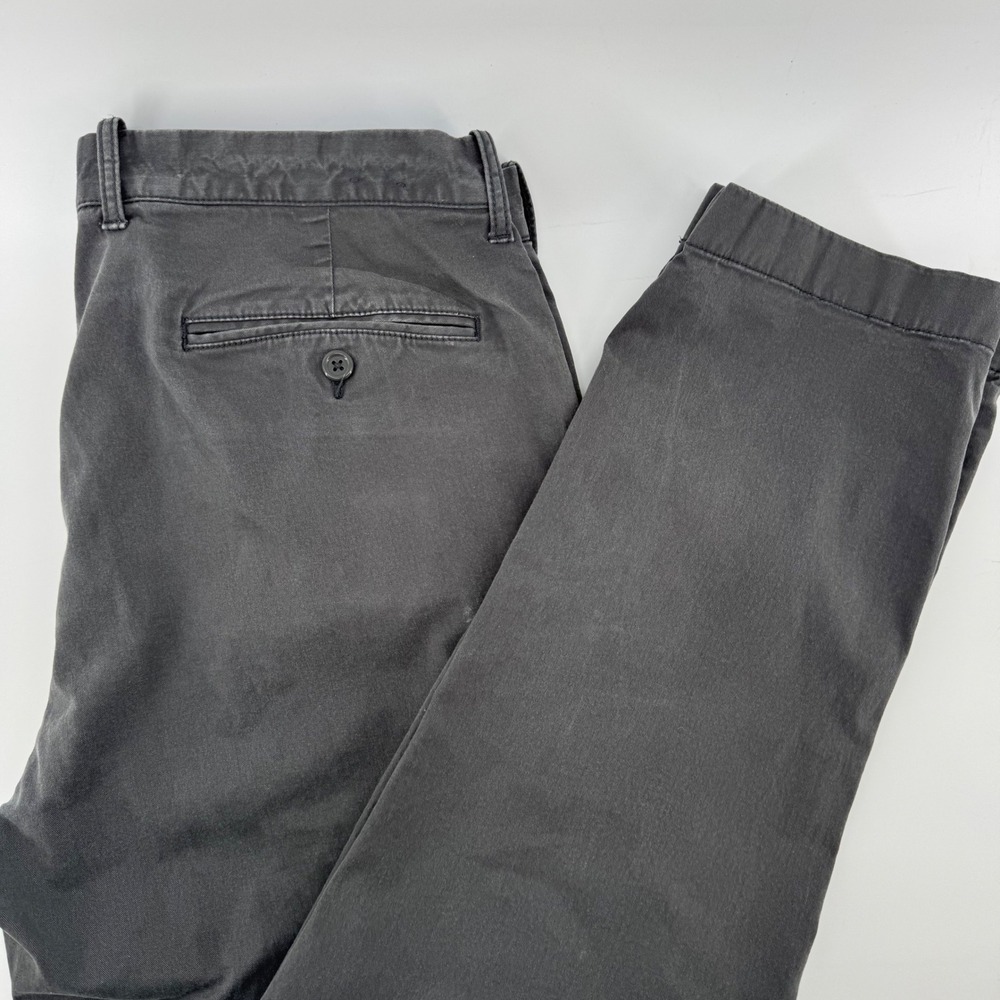 J.Crew Sutton Flex Office Wear Chino Pants Mens 35x32 Gray Stretch Slim Straight